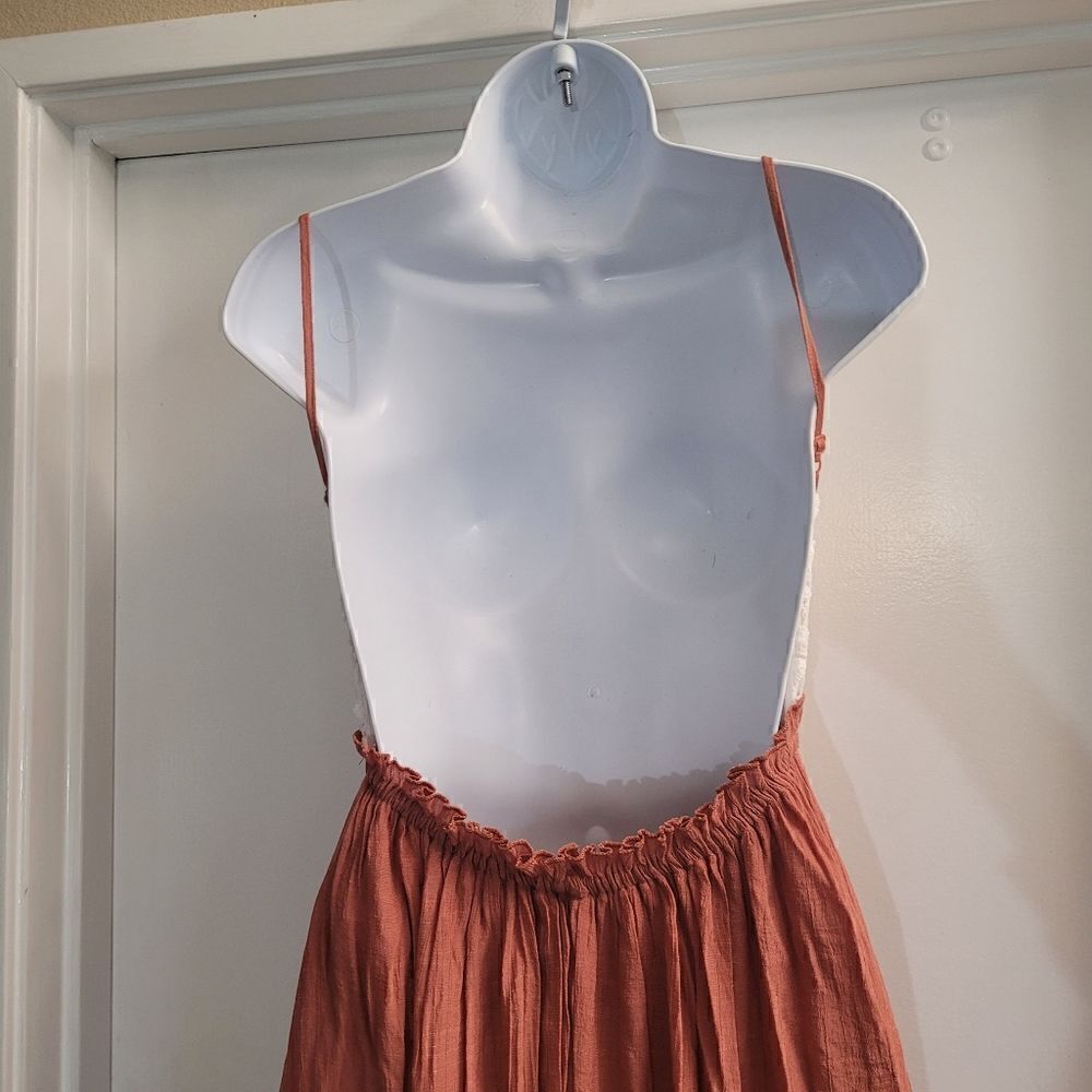 Mind Code Open Back Boho Lace And Ruffledress - image 5